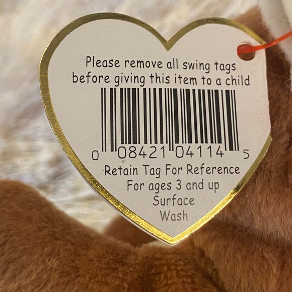 𖣘ⴽ𝖠ⴽⴹ𖣘   RARE Ty Beanie Baby NUTS the SQUIRREL 🐿️ with ERRORS❗️   ꢳ⊂❝᎖ᘸꢳ - Picture 6 of 11